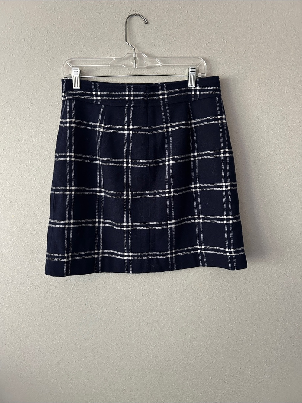 J. Crew Navy and White Plaid Mini Skirt - Picture 2 of 5
